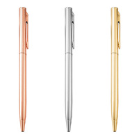 Stylo à bille Design Unique, livraison gratuite, stylo à bille de marque OEM, fontaine négative, or et argent