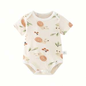 Ropa de Punto de Algodón Orgánico de Alta Calidad al por Mayor, Nuevo Diseño 2025, Mamelucos de Marca para Bebés Recién Nacidos de 12 Meses, Ropa de Verano para Niños - Product Image 6