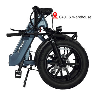 Nueva Bicicleta Eléctrica Plegable con Neumáticos Gruesos 20*4.0, Pantalla LCD y 7 Velocidades, con Pedales, Disponible en el Almacén de <span class=keywords><strong>California</strong></span> - Product Image 5
