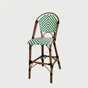 Nordic Rope Rattan aluminum Waterproof Dinning <b>Chair</b> Patio Restaurant Aluminium Stackable Outdoor bar <b>Chair</b> for Garden hotel - Product Image 2