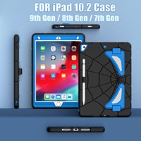 Étui antichoc pour enfants avec motif anime pour iPad 10.2 7e, 8e et 9e génération avec support pliable, sangle d'épaule, coque de protection robuste OEM ODM
