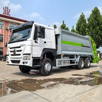 Camion à ordures compacteur d'occasion Sinotruk 6*4 10 roues pour le nettoyage et le démontage