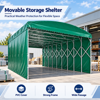 Auvent rétractable en bâche PVC imperméable avec structure en acier galvanisé, abri mobile pour voiture, protection de stationnement extérieur