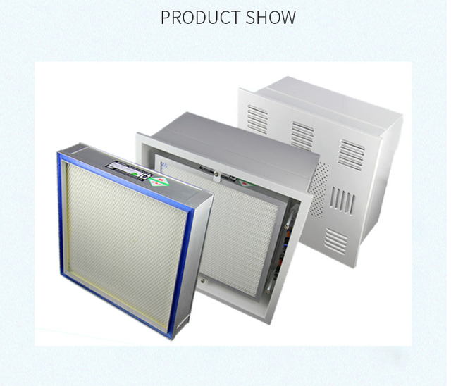 New Side Channel Hospital Operating Room Sterile Area Fiberglass Gel Seal HEPA Filter Air Filter Element 99.995% Efficiency