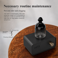 Diffuseur d'huiles essentielles portable de luxe HIITII sans eau, rechargeable, en bois de hêtre, pour aromathérapie