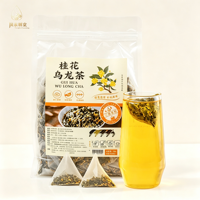 Sachets de thé Oolong mélangé à l'osmanthus naturel de qualité supérieure, sachets pyramidaux de qualité alimentaire pour consommation quotidienne, approvisionnement en vrac 3g*100 paquets