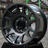 Rines Monobloque Forjados Personalizados para Todoterreno de 17, 18 y 19 Pulgadas en Aleación Gris para Land Cruiser, Tundra, Tacoma, Bronco, Ranger 5x150 6x139.7