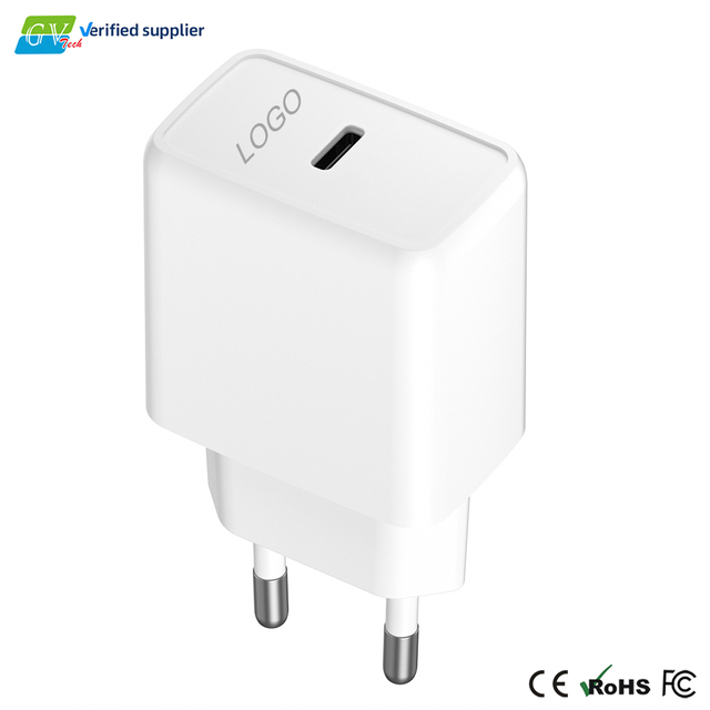 GS CB KC KCC CE FCC ROHS Certified 65W USB-C Wall Fast Charger EU Plug PD GaN Laptop MacBook Travel Adapter LED Light