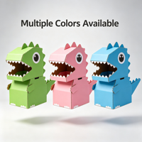 Jouet dinosaure en papier personnalisable à faire soi-même pour enfants, activité manuelle créative, jeu de simulation, costume, jouet pour enfants en carton de haute qualité