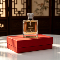 Vente en gros HANMING HH-110 Flacon de parfum en verre givré 100 ml, couvercle en alliage de zinc de haute qualité, impression sérigraphique, cadeau de forme spéciale