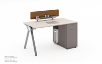 Muebles de Oficina Modernos y Sencillos de Alta Calidad, Escritorio de Oficina de Material de Tablero de Partículas, Adecuado para Edificios de Oficinas