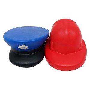 Custom Logo Printed Custom Colors PU Foam Toy Small Helmet Shape Stress <b>Ball</b> for 5 to 7 Years - Product Image 2