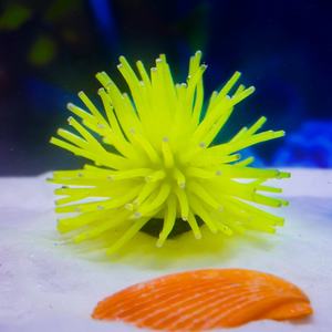 Groothandel Kleurrijke Siliconen Zee-egels <span class=keywords><strong>Aquarium</strong></span> Ornamenten Zacht Huisdier/<span class=keywords><strong>Aquarium</strong></span> Tank Decoraties Plastic Vis Aquascape - Product Image 1