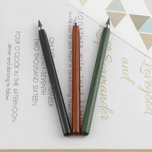 Unbegrenzte Schreib werkzeuge Eternal Stylo graph Infinite Pen Endless Lapiz Schwarz Grün Ebenholz Holz Inkless Pen Pencil