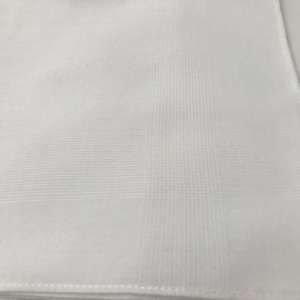 بدلة لحفلات الزفاف للرجال بجيب للمناشف بلون واحد من البوليستر ومنديل أبيض بالكامل - Product Image 2