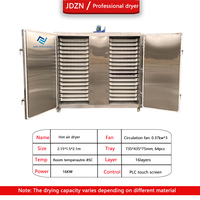 Intelligente PLC-besturing 200-500kg hetelucht droger voedsel droogmachine fruitdehydrator groentedroger