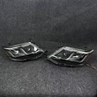 Phares LED modifiés, ensemble de phares doubles à 2 lentilles, clignotants avant, feux de route et de croisement pour Toyota Fortuner 12-15