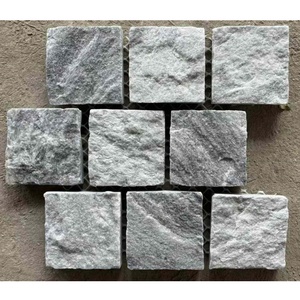Trung Quốc tự nhiên màu xanh xám màu <span class=keywords><strong>Cobble</strong></span> đá pavers cho vườn Pathway hoặc lối đi sàn gạch - Product Image 4