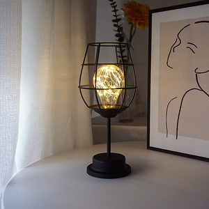 Lámpara Nocturna LED Creativa <span class=keywords><strong>de</strong></span> Alambre <span class=keywords><strong>de</strong></span> Cobre Takenoken, Decoración Artesanal <span class=keywords><strong>de</strong></span> Hierro para Botella <span class=keywords><strong>de</strong></span> Vino, Lámpara <span class=keywords><strong>de</strong></span> Mesa para Dormitorio, Luz Cálida Blanca, Luz Festiva - Product Image 5