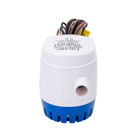Pompe à eau de cale submersible automatique 12V MAMBAFLO MBDP1-02-G750 1100GPH avec interrupteur à flotteur automatique intégré – Nouveau modèle