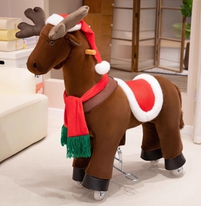 Nuevo Caballo Mecánico de Peluche con Forma de Reno Navideño, Juguete Montable, Regalo de Navidad para Niños - Product Image 2