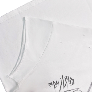 T-shirt Homme Oversize à Manche Unique Col Rond 100% Coton Imprimé Numérique Délavé Coupe Droite Épaules Tombantes 300g Vintage Respirant - Product Image 3