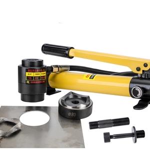 10Ton Hidráulica Knockout <span class=keywords><strong>Punch</strong></span> Driver Kit com 6 Dies 1/2 '-2' Aço Carbono Handle Folha Manual Buraco Digger Opener Repair <span class=keywords><strong>Tool</strong></span> - Product Image 3