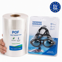 Film thermorétractable POF transparent de haute qualité, durable, conforme aux normes UE et FDA, recyclable, OEM ODM, échantillon gratuit pour l'emballage de la quincaillerie