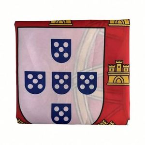 Bandera de Portugal para Exteriores de Poliéster Impresa en Seda de 3x5 pies (90x150cm) con Logotipo Personalizado al por Mayor para Eventos de Fútbol con Opción de Tamaño Personalizado - Product Image 2