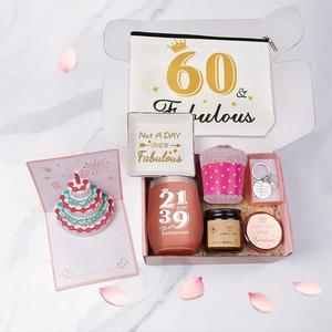 60th Birthday <b>Gifts</b> for Women Her Best Friend Mom Sister Wife Coworker Custom Wholesale 60 Year Old Woman Birthday <b>Gift</b> <b>Box</b> - Product Image 1