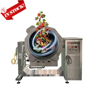 Robótico comercial Food de Hambúrguer Máquina de Cozinhar Wok Fritar Frito Arroz Cozinhar Frango Automático