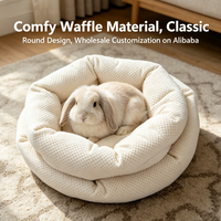 Lit pour animaux de compagnie personnalisé en forme de fleur, respirant, lavable en machine, apaisant, anti-anxiété, orthopédique pour grands chiens et chats, idéal pour les voyages