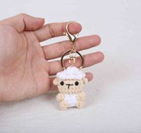 Porte-clés amigurumi de haute qualité en crochet, animaux du zodiaque chinois : Singe, Dragon, Tigre, Cheval, Lapin, Serpent