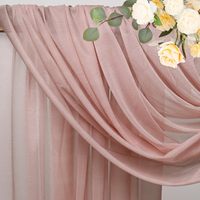 Kain Chiffon Dusty Rose Premium Romantis untuk Dekorasi Latar Belakang Pernikahan, Tirai Lengkung, dan Hiasan Panggung