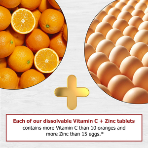 Comprimés de Vitamine C et de Zinc à Marque Blanche : Soutient la Santé de la Peau, Puissante Protection Antioxydante - Product Image 4