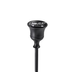 <span class=keywords><strong>Bougeoir</strong></span> en métal <span class=keywords><strong>noir</strong></span> mat pour la décoration de table de mariage - Product Image 3
