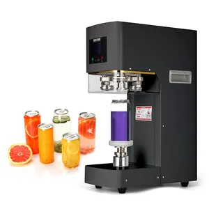 2023 newest pet can sealer seamer semi automatic can sealing machine 220v/110v can sealing machine milk tea shop commercial