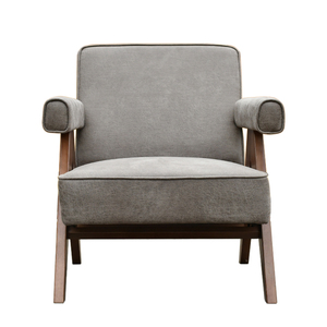 <span class=keywords><strong>Fauteuil</strong></span> en bois massif de style moderne avec revêtement en cuir PU pour salon - Product Image 2
