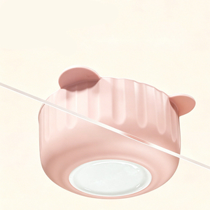 Platos Divididos de Cerámica para Niños Pequeños, Platos y Tazones de Porcelana de 4 Piezas con Base de Silicona Antideslizante, Libres de BPA - Product Image 5
