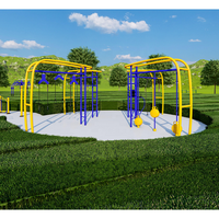 Gimnasio de acero inoxidable para discapacitados, equipo para deportes al aire libre, parque de ejercicios para niños