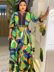 Gaun malam pesta untuk wanita 2023 pakaian musim gugur Turki Afrika Dashiki cetak jubah panjang gaun Kaftan ulang tahun <span class=keywords><strong>Prom</strong></span> pernikahan - Product Image 4