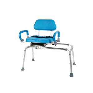 Chaise de douche rotative DoSing en aluminium avec accoudoirs réglables pour personnes âgées - Product Image 5