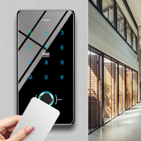Lecteur d'empreintes digitales biométrique étanche IP65 CUMU T09 avec écran tactile, contrôle d'accès, serrure magnétique électrique, vision nocturne