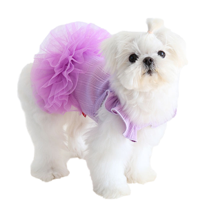 Petstyle 2025 printemps été nouveau chien chat vêtements coton vêtements pour animaux de compagnie en motif solide pour la fête d'anniversaire célébration du nouvel an - Product Image 1