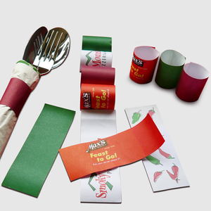 Customized Printing Paper Napkin <strong>Band</strong> Ring for Restaurant - Sample Support - Product Image 4