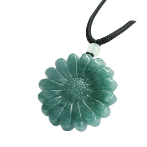 Оптовые подвески из драгоценного камня в форме цветка, из нефрита, синего цвета, модные ювелирные изделия, подарок - Product Image 1