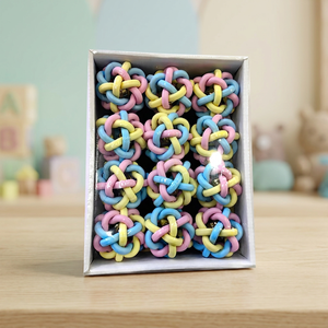 Bolas de Plástico de Colores Arcoíris para Mascotas, Dulces, 12 por Bandeja - Product Image 3