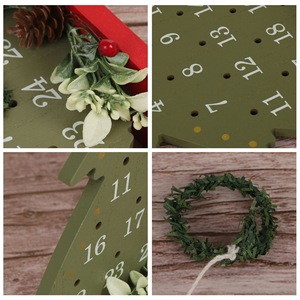 Décorations de Noël pour la maison, petites baguettes de vigne, ornements de calendrier de compte à rebours, artisanat en bois, directement de l'usine - Product Image 5