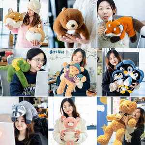 Porte-clés drôle de poulet blanc et marron en stock d'usine jouets en peluche de ponte en coton de 10cm avec logo personnalisable - Product Image 3