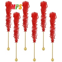Fabricant de sucettes de roche violettes personnalisées Tout naturel emballé individuellement Premium Coffee Rock Candy Large Swizzle Sugar Sticks